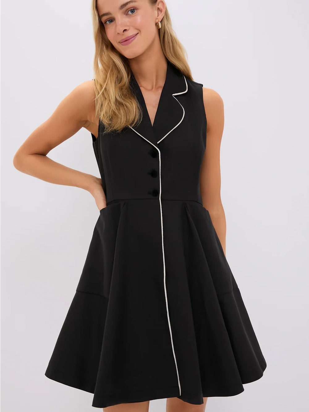 NWOT Tuckernuck Black Linen Ruby Dress, Size Small